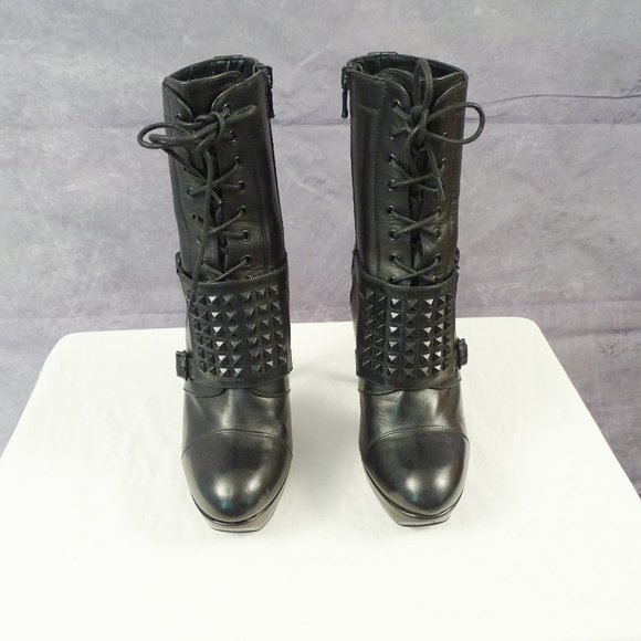Rock & Republic Black Heeled Boots - Picture 2 of 9